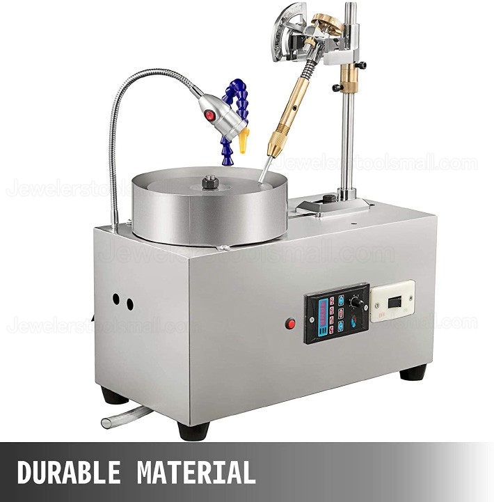 Jewelry Making Faceting Machine Gem Lapidary Gemstone Grinding Polishing Machine with Led Light & Water Pump